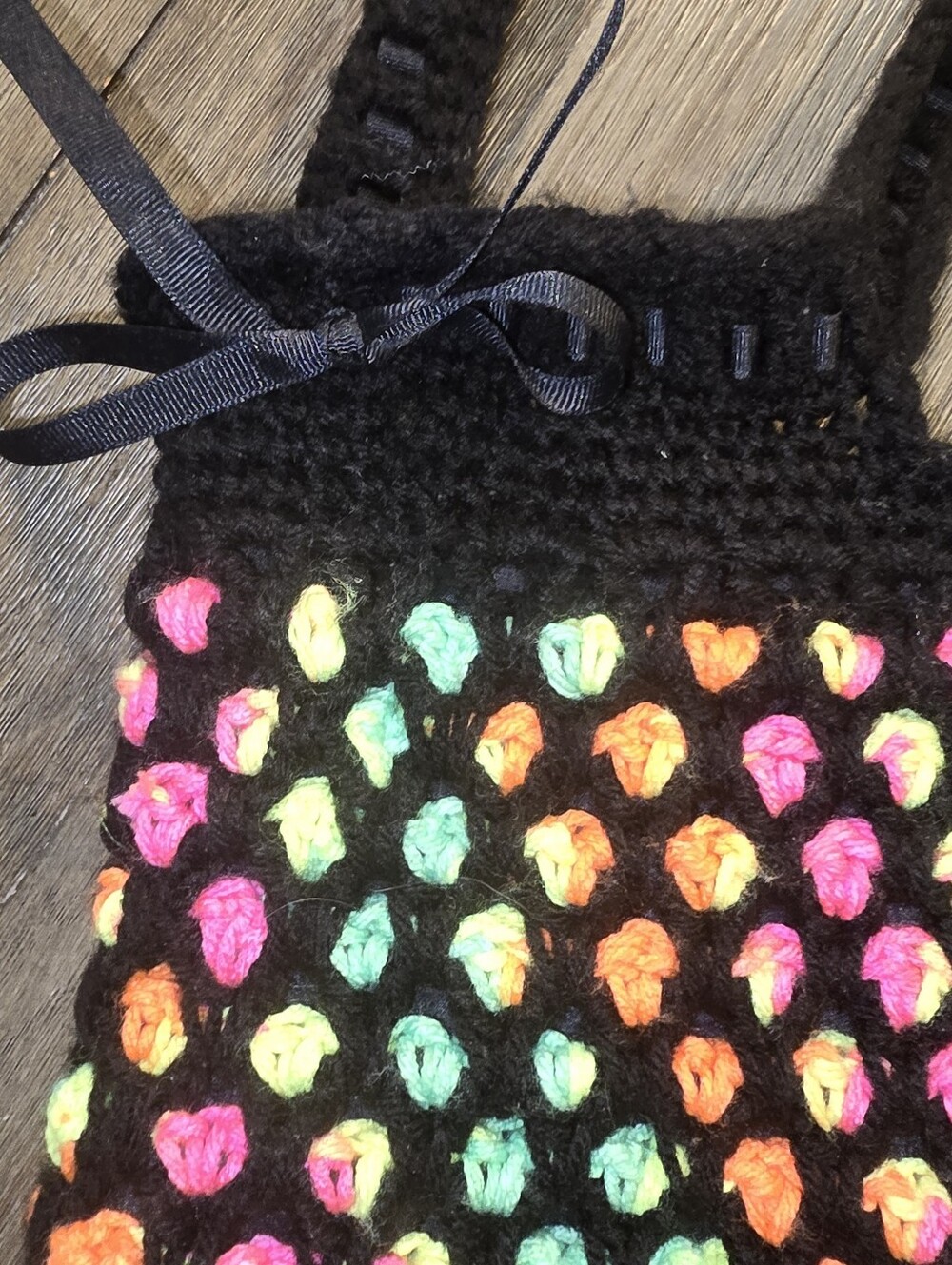Homemade Colorful Large Shoulder Bag - Picture 3 of 5